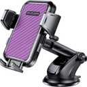 Universal Car Phone Holder for Dashboard Windshield, Hands Free Phone Mount for Car, Automobile Cradles Desk Phone Holder Stand with Suction Cup for iPhone, Samsung, LG and All Android Smart Phones