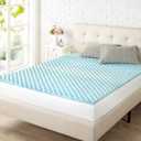 ZINUS 1.5 Inch Swirl Gel Cooling Memory Foam Mattress Topper, Cooling Airflow Design, CertiPUR-US Certified, Queen