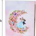 2 x Couple Dancing in the Moon Pop Up Anniversary Cards, 6x8in Wedding Anniversary Card, Valentines Day Card, 3D Romantic Gifts for Her, Him, Husband, Wife, Mom, Dad (Dancing in the Moon).
