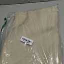 1 Pack Heavy Duty Cotton Tablecloth Soft Wrinkle Resistant Fabric with Decorative Tassles Fringe for Kitchen Dining Table, Warm Beige, 55x86 Inch