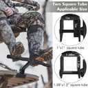 Metal Adjustable Climbing Tree Stand Footrest for Stretch Your Legs,Hunting Tree Stand Foot Rest for 1"-1.38" Hunting Square Tube Bracket