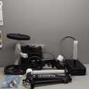 ELENKER Knee Scooter with Basket Dual Braking System for Ankle and Foot Injured Bright Black