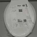 KOHLER 4636-RL-0 Cachet ReadyLatch Elongated Toilet Seat Slow Close, Soft Close Toilet Seat Quiet Lid, Contoured Grip-Tight Bumpers Installation Hardware, Apartment Essentials, White