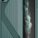Compatible with iPhone 11 Pro Max Case, Protective Non-Slip TPU Case with Grips, Anti Scratch Shockproof Drop Resistant Full Body Soft Cover for iPhone 11 Pro Max 6.5 inch (Midnight Green)