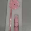 Mumufy 3pcs Metal Taper Candle Holder for Table Centerpieces, Wedding Decor and Dinner Party, Taper Pillar Candle Sticks Stand Holders Decor, Housewarming Gift (Pink)