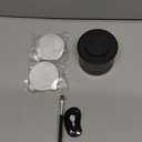 Nessus Reusable Pod Kit for Nespresso Pods Vertuo, Reuse Old Coffee Pods for Nespresso Vertuo: 100 Pcs Aluminum Foil Seal Lid, Holder, Brush, Refillable Vertuo Plus Next Capsule Machine(No Pods Come) (Black)