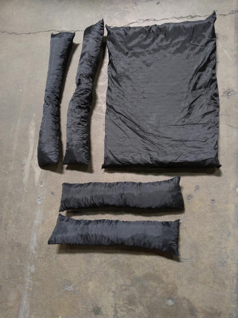 5 Pcs Black Cushions Inserts, Size 25x35x3"