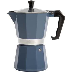 Primula Classic Stovetop Espresso and Coffee Maker, Moka Pot for Italian and Cuban Caf Brewing, Greca Coffee Maker, Cafeteras, 6 Espresso Cups, Blue (6 Cup)