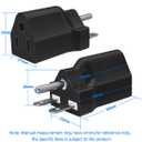 3 PCS NEMA 6-15P to 5-15R Power Adapter | Compact lightweight body, secure grounded contact, pure copper wiring, durable housing