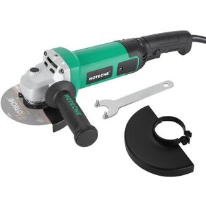 Hoteche 5-Inch Angle Grinder 11-Amp Heavy Duty Variable Speed Power Grinder Corded Electric Grinding & Cutting Tool for Metal, Quick-Change Disc Compatible(Tool Only)