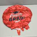 10 Red and black graduation balloons 2025