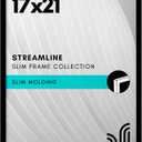 Americanflat 17x21 Picture Frame with Polished Plexiglass - Streamline Collection - Thin Border Picture Frame for Wall Display - Hanging Hardware Included - Black