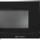 Emerson MW9255B Countertop Microwave Oven, 6 Pre-Programmed Settings, Removable Glass Turntable and Child Safety Lock, 0.9 Cu ft, 900W, Black