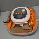 Chickcozy 25 Egg Incubator, Automatic Egg Turner with Thermometer Seat and Humidity Control, Egg Candler, 360 View with Clear Window, Incubators for Hatching Chicks (Sunlit Orange)