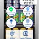 Equator 2.3cf Outdoor/Indoor Refrigerator IPX4 SS Builtin/FS 85 Cans Quiet 42dB