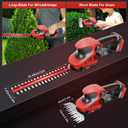 Pole Hedge Trimmer Cordless for Milwaukee M18 18V Battery (No Battery), 2-in-1 Brushless 12" Hedge Trimmer and 3.9" Grass Shear with 8.5Ft Extension Pole, 15Ft Long Reach for Tree Shrub Pruning (Incomplete)