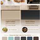 Color&Geometry Wide Kitchen Floor Mat 24x94 Anti Fatigue Easy Clean, Beige, 94"L x 24"W x 0.4"Th