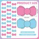 2 x 8 Pcs Gender Reveal Party Decorations 8.2 ft Pink and Blue Bow Baby Shower Banner Cute Gender Reveal Hanging Garland Photo Backdrop for Birthday Wedding Party Supplies
