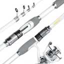 Ghosthorn Fishing Rod and Reel Combo Carbon Fiber Telescopic Fishing Pole Carrier Bag Portable Kit Saltwater Freshwater