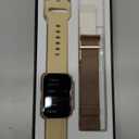 MorePro Health Fitness Tracker with Blood oxy-gen Monitor and 24/7 Heart Rate and Blood Pressure, Sleep Monitor, 120+ Sport Modes Waterproof Fitness Watch for Women Men Android iOS, Milanse Gold