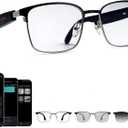 AI Smart Translation Glasses, 164 Language Voice Translator, Open-Ear Bluetooth Glasses with Speakers, Photochromic Lenses, Lightweight 170mAh Battery for Men Women Travel and Work
