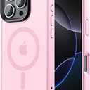 2 x Compatible with iPhone 16 Pro max Bumper case Fits MagSafe 10FT Drop Resistant Matte Skin Feeling Shockproof Back Cover Fits iPhone 16 Pro max Phone Cases 6.9", Light Pink
