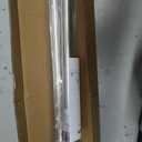 41-124 Inch Heavy Duty Silver Tension Curtain Rod - No Drilling, Adjustable, Rust-Proof for Outdoor, Living Room, Bathroom