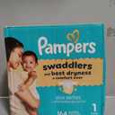 Pampers Swaddlers Diapers, Size 1 (8-14 lbs), 164 Count, Absorbent, Keeps Baby Dry and Comfortable, Skin Safe Disposable Baby Diaper