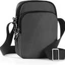 VADOO Sling Bag for Men Women, Anti Theft Crossbody Bag with Zipper Lock, RFID Blocking & Waterproof for Travel Casual (Grey)