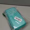 Asthma Inhaler Case, Portable Nebulizer Organizer, Travel-Ready with Mesh Pocket, Double Zippers, Silicone Handle, Kids and Adults, Stylish Green