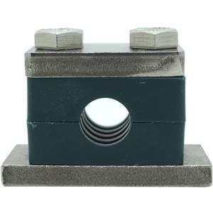 3/4'' Heavy Series Group 4 Pipe Clamp, Polypropylene with 316 Stainless Steel Hardware, Weld Mounting