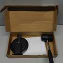 Floor Gap Fixer Tool with Rubber Mallet, Iron Body & Strong Suction Cup, Includes 5 Sticky Pads for Laminate, Vinyl, Wood & Tile Flooring Installation and Repair (Black)