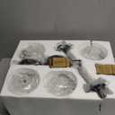 KoKo&Yukina 2 Pack Mid Century Modern Bathroom Vanity Light Matte Black Vanity Lighting Fixtures Modern Wall Sconce 2-Lights Globe Vanity Light with Clear Glass Shade for Bathroom(Bulb Incl.)