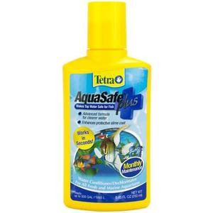Tetra AquaSafe Plus, 8.45 Ounces, aquarium Water Conditioner And Dechlorinator, Model Number: 46798162681, Pack of 2