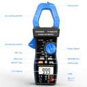 Bluetooth Clamp Meter, TRMS 6000 Counts Auto- Ranging Clamp on Ammeter, 1000A AC/DC Current Clamp Volt Meter, Wireless Clamp Multimeter Measures Capacitance, Ohm, Hz, NCV and Temperature