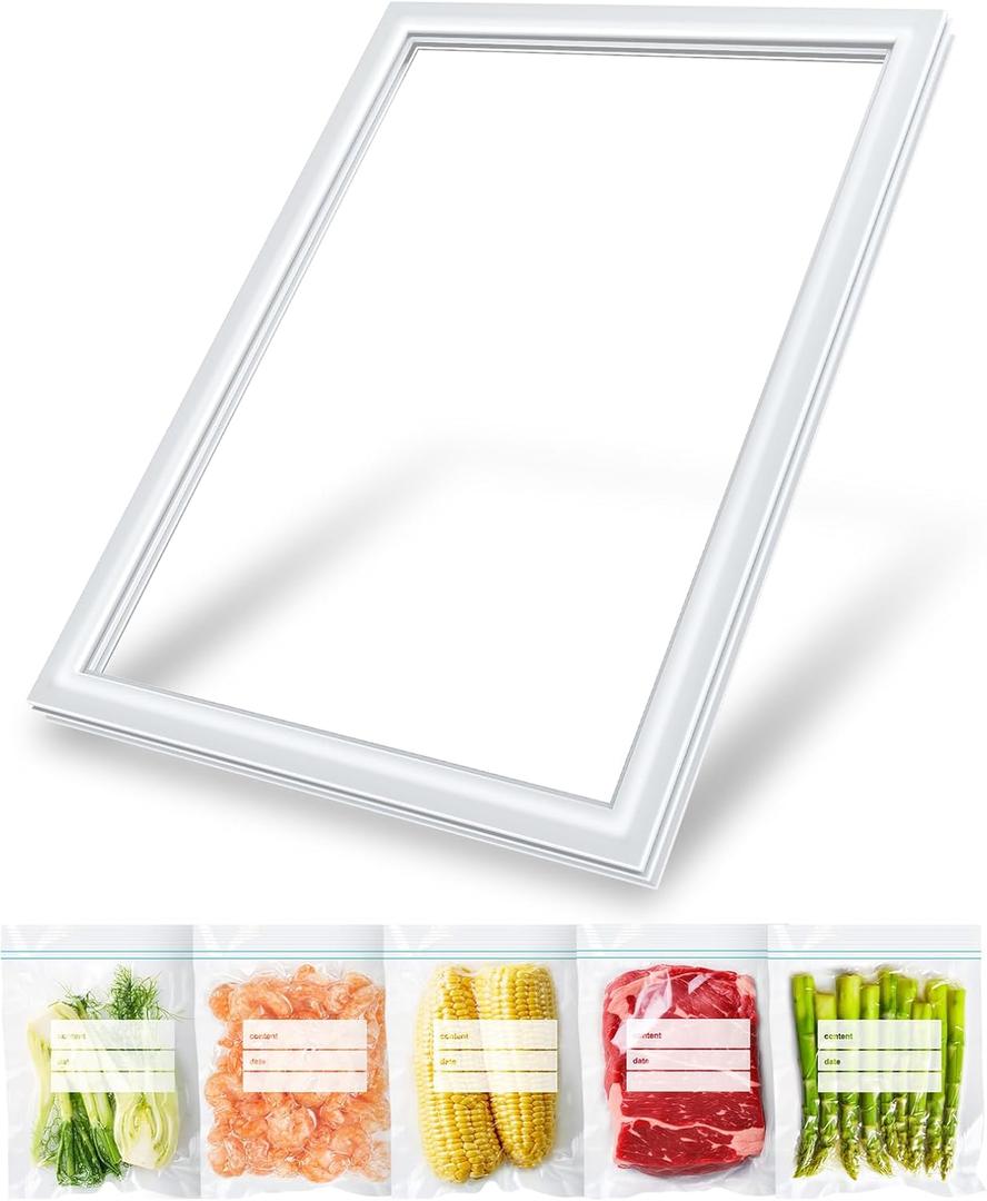 UPGRADED 242193214 Refrigerator Door Gasket Replacement Compatible with Frigidaire, Kenmore, Crosley Refrigerator Door Seal Replaces Part Number PS7784010 AP5688453 Freezer Door Gasket (White)