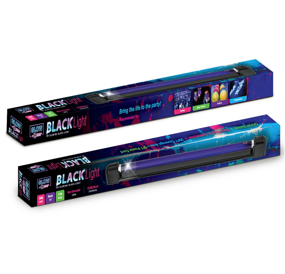 Archipelago Lighting 24" Black Light Bulb with 28" Mountable Fixture - 17 Watts, Product Dimensions 27.5in W x 2.5in. D x 1.6in. H