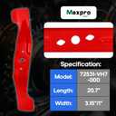 MAXPRO Mower Mulching Blade Compatible with Honda Model HRR2169 K9#HRR2169VLA HRR2169VYA HRR2169VKA HRR2169PKA Replaces (Serial Number Range: 8670001 and up (72531-VH7-000)