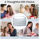 HauteHues Travel Makeup Bag for Women, Roomy Cosmetic Bag and Toiletry Bag with Wide Open Design, Soft Nylon Pouch for Makeup, Skincare, Toiletries, Gym, Carry-On and Weekend Trips, Gray Blue
