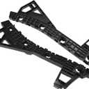 Bumper Support Bracket, Left and Right Side Rear Bumper Retainer Bracket Hold Mount No.86651M6000/86652M6000 for Kia Forte 2019-2021 ABS Plastic Black, 1 Pair