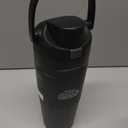 Owala FreeSip Sway Insulated Stainless Steel Water Bottle with Two-Way Spout, Built-In Straw and Bucket Handle, Made for Travel, School, and Sports, 30oz, BPA Free, Leak Proof, Very, Very Dark