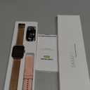 CASCHO Smart Watches for Women (Android/iOS), 1.85" HD Smart Watch with Calls/Messages/AI Voice Control, Sleep/Heart Rate, 120+ Sports Modes Fitness Tracker Watch, Gold & Pink Dual Strap