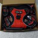 tobeDRI No Pull Dog Harness Adjustable Reflective Oxford Easy Control Large - XLarge Dog Harness with A Free Heavy Duty 5ft Dog Leash (XL (Neck: 21.5"-33", Chest: 30"-39.5"), Red Harness+Leash)