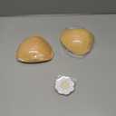 Double Sided Sticky Bra Push Up, Invisible Bra Pad Inserts for Large Breasts, Adhesive Bra for Bikini Swimsuit (Beige, Large) (L)