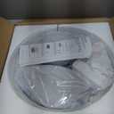 Garwarm LED Ceiling Light, Dimmable Modern Flower Shape Flush Mount Ceiling Lamp, 75W Acrylic Petals Ceiling Chandelier Lighting with Remote Control for Living Room Bedroom Dining Room (Black) (30.3in)