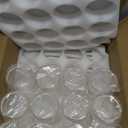 YOUKE OLA 20 Pack Glass Cups with Bamboo Lids and Glass Straw 16oz Beer Can Shaped Drinking Glasses Cups, Glass Tumbler Reusable Cute Cups for Whiskey, Iced Coffee, Tea, Soda, Cocktail, Gift, Clear