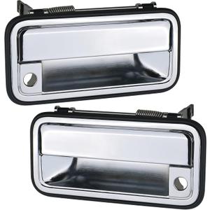 APPERFiT All Metal Exterior Door Handle (Chrome) Compatible with 1995-2000 Chevrolet Chevy Tahoe Suburban C1500 C2500 C3500 K1500 K2500 K3500 GMC Yukon Replaces 15742229 15742230