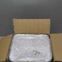 Alpha Living 6 Pack - Disposable Chafing Dish Buffet Set, Half Size Pans, Welded Body Food Warmers for Parties, Fuel Cans Complete Set, Warming Trays (Complete Kit (with Racks))