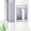 Gevi Adella Nugget Ice Maker Countertop with 1 Gallon Side Tank, 40lbs/24H Nugget Ice Machine with Self-Cleaning, Pellet Ice Maker with Leak-Proof Ice Basket,White