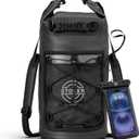 STOVER 5/10/25/30/40/55L Waterproof Dry Bag- Roll-Top Backpack w/Phone Case- Kayaking, Hiking, Camping, Boating- Men/Women